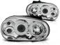 Preview: LED Angel Eyes Scheinwerfer für VW Golf 4 97-03 chrom